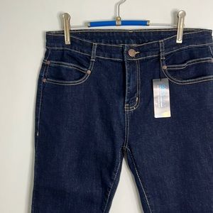 NWT Radian Blue Skinny Jeans Big Pockets Size 14 Plus